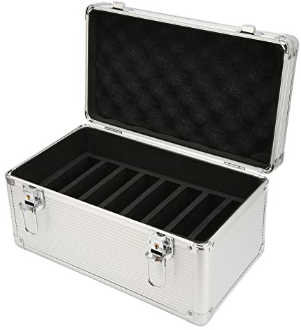 ARTOCT Hard Drive Storage Box, 14 Bays Double Protection Safe Lock Design for 2.5in 3.5in Hard Drives