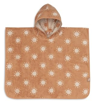 Jollein Badeponcho Kinder und Baby – Jacquard, Sun – 100% Baumwolle – Frottee – OEKO-TEX Zertifiziert – Poncho Handtuch – Badeponcho Baby für Mädchen und Jungen