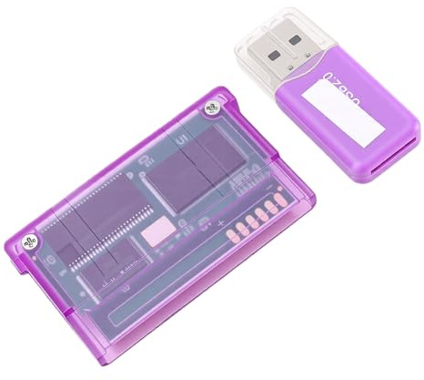 Annadue Video Game Flash Memory Card for GBA SP IDS, GBA SD Cartridge Flash Cart Game Cartridge Support TF Card with Reader, Capacity Up to 2Gb