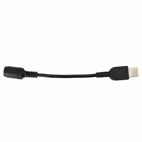 Xixian Power Adapter Converter Cable – Round 7.9x5.5mm to Square Port with Pin for X240 X1 Carbon G405 Ultrabooks