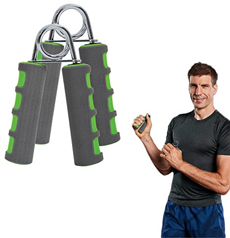 Schildkröt® Handmuskeltrainer im 2er Set, Finger- und Handtrainer mit Schaumstoffgriffen für Kraft- und Klettertraining, zur Stärkung von Handgelenk- und Griffkraft, ca. 12-15kg Widerstand