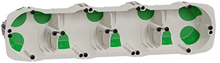 Schneider Electric - Multifix Air, boîte étanche 4 postes entraxe 71mm, diam. 67 mm, prof. 47 mm - IMT35033
