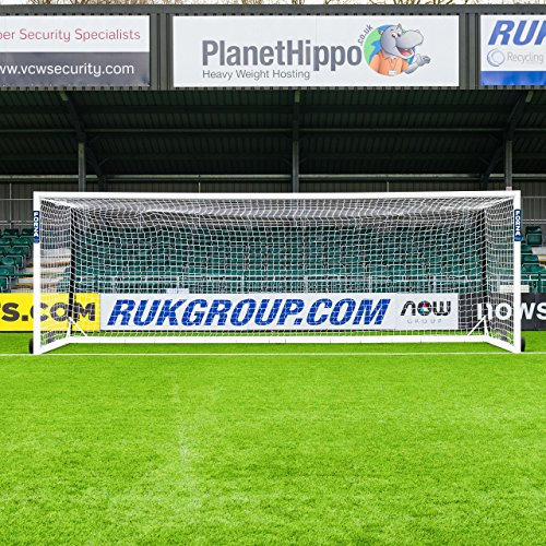 FORZA Alu110 freistehende Stadion Fußballtore – EIN Tor nur – Rädern Nicht enthalten – wählen Sie Ihre Größe aus (7,3m x 2,4m)