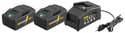 REMS Akku Set Power Pack 21,6V (22V max) mit 2x Akku 5,0Ah + Ladegerät 90W (571591)