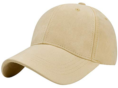Tuopuda Baseball Cap Herren Damen Sport Kappe 6-Panel Unisex Basecap Outdoor Retro Mütze Reine Farbe Baseboard Baseballkappe Verstellbar einfarbige Baseballmütz Basecap Sommer Trucker Hut, Beige