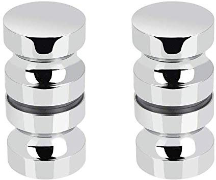 Mu Mianhua 2 Set Shower Door knob Stainless Steel Shower Door Handle Knob Bathroom Shower Door Knob Aluminium Handle