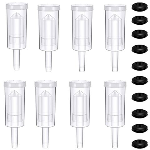 CHENKEE 8 Stück Gärröhrchen Set, Luftschleusen Gärspund Gärverschlus Set Plastikschlösser Fermentation Luftschleusen Craft Beer Luftschleusenblase zur Konservierung von Selbstgebrautem
