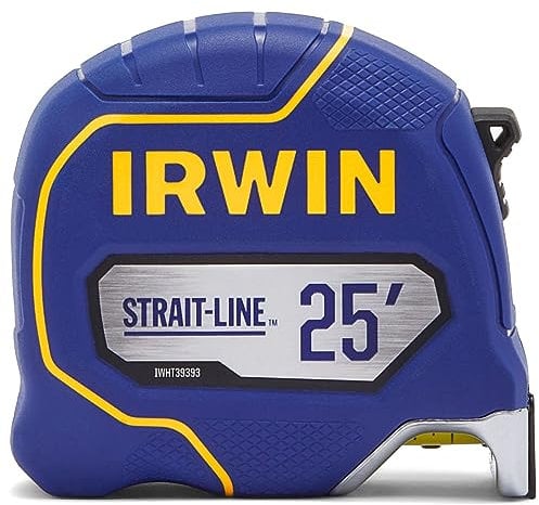 Irwin Strait-Line Maßband, 7,6 m, inkl. Rückzugskontrolle, für alle Ihre Messbedürfnisse (IWHT39393S)