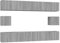 vidaXL TV Schrank Set 6-TLG. Wohnwand Schrankwand Anbauwand Hängeschrank Lowboard TV Möbel Fernsehschrank Wandschrank HiFi-Schrank Grau Sonoma Holzwerkstoff