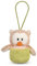 Wendekuscheltier Eule Owluna im Nest grün 12cm