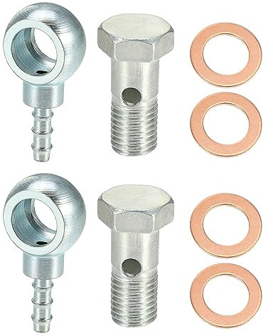 QUARKZMAN 8Stk 12mm Durchmesser M12x1.5 Auto Ban j o Fitting Adapter mit Dichtungsringe