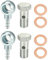 QUARKZMAN 12mm Diamètre M12x1.5 Voiture Banjo Raccord Adaptateur avec Rondelles - 8 pcs