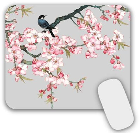 AOKSUNOVA Petit Tapis de Souris Multicolore avec Motif 24 x 20 cm | Surface en Lycra lisse, base en caoutchouc, motif coloré, format compact 24 × 20 × 0,3 cm, léger et facile à transporter