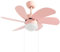 GSC Evoluion | Ventilador de techo con luz Rosa | Motor DC | Ø82 6 aspas | Ideal estancias <13m2 | Verano/Invierno