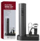 Tire Bouchon Électrique Ouvre Bouteille Automatique Décapsuleur pour Vin Professionnel pour Amateurs de Vins Cadeau (Noir, Jeu de Base, Fonctionne avec Batterie)