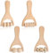 Youery 4 Stück Massageroller Holz, Rückenmuskel-Roller, Manuelle Holztherapie-Massagewerkzeuge, Massagegerät mit Griff Faszienrolle, zur Entspannung von Nacken,Rücken,Händen,Beine,Ganzkörpermuskulatur