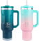 BOGI 40oz Tumbler with Straw and Lid,Leakproof Travel Mug with Handle,Double Walled Stainless Steel Tumbler with 2 in 1 Air Tight Lid,Reusable Insulated Cup for Cold and Hot Drinks