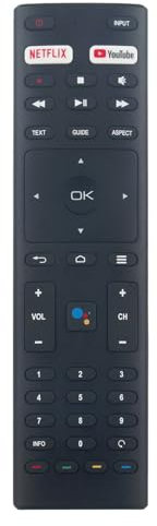 ALLIMITY Télécommande Vocale Compatible avec Continental Edison TV CELED43SA220B7 MUDV4362Y-68860-T2 TCSAND43UHDPR03 CEQLED43SA21V2B7 CEQLED50SA20B7 CEQLED43SA21B7 CEQLED55SABFB7 MUDV5570Y-68860