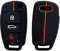 Yuiturt Coque de Protection en Silicone pour Clé de Voiture, for Audi A1 A3 A4 A6 A8 S3 S4 S6 RS4 RS6 Q2 Q3 Q5 Q7 TT R8, 3-Bouton Accessoire clé Voiture