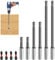 Magnetic Extension Bit Holder Set, 10Pcs Magnetic Bit Holder Hex Shank Impact Driver Bit with 4 Small Screwdriver Bits Impact Extension Bar Drill Accessories for Impact Drills - 60mm/100mm/150mm