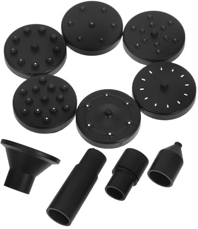 Solar Powered Fountain Pump Nozzles for Small Ponds Gardens, 3 Sets | Abs Construction, Black Finish, Stable Operation and Easy Installation for Outdoor Garden Water Features