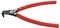 Wiha Sicherungsringzange Classic mit MagicTips® für Aussenringe (Wellen) mit abgewinkelter Form (34704) A 11, 140 mm