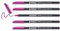 edding 1200 Fasermaler fein - rot-violett (lila) - 5 Stifte - Rundspitze 1 mm - Filzstift zum Zeichnen und Schreiben - für Schule, Mandala