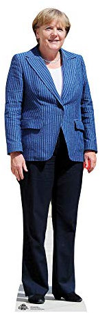 STAR CUTOUTS Angela Merkel Pappaufsteller in Lebensgröße, 164 cm, Pappe, Regular
