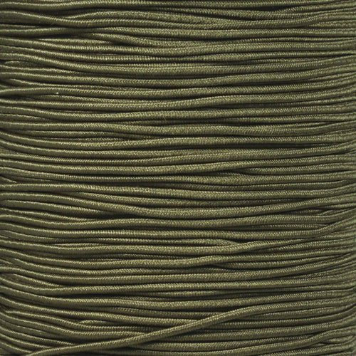 PARACORD PLANET 10 Feet Elastic 1/16 Diameter Stretch String Bungee Shock Cord Camo Green