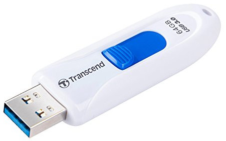 Transcend 64GB JetFlash 790 USB 3.1 Gen 1 USB Stick TS64GJF790W, weiß