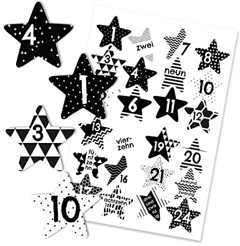 Papierdrachen 24 Adventskalender Zahlenaufkleber - Nr 40 - Sticker 4cm - zum Basteln und Dekorieren
