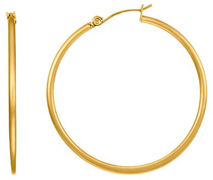 Heideman Ohrringe Damen - aus hochwertigem Edelstahl - silber gold rosegold farbend matt - Creolen für Frauen - 40 oder 25 mm Durchmesser