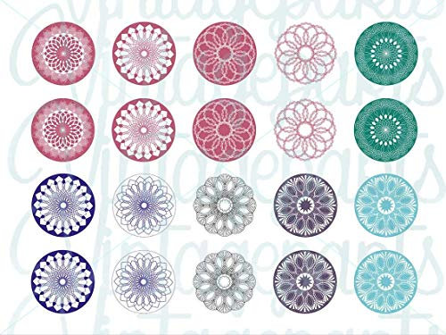 Motivbogen Mandala für 20mm Cabochons
