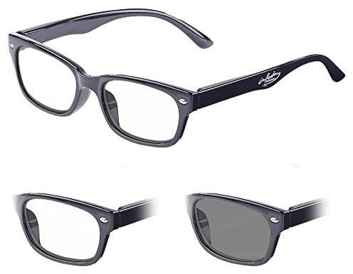 infactory Lesebrille Sonnenbrille: Selbsttönende Lesebrille mit UV-Schutz 400, +3,5 Dioptrien (Sonnenbrille mit Lesehilfe, mit Dioptrien, selbsttönend)