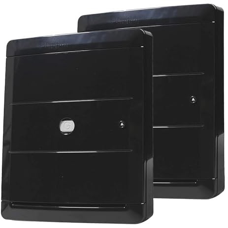 (Pair) Gas and Electric Meter Box Covers - Weather-Resistant Overboxes for DIY Repairs - Protect and Enhance Your Meters - Durable Meter Box Protection - (Black)