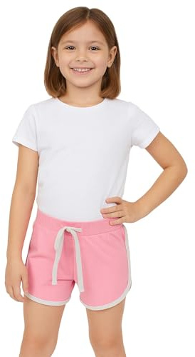 A2Z 4 Kids Girls Shorts 100% Cotton Dance Sports Trendy Fashion Summer Hot Short Lightweight Comfort Breathable Stylish Running Beach Shorts Tank Top Pants New Age 2-13 Years