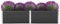 vidaXL Hochbeet Pflanzkübel Gartenbeet Blumenbeet Pflanzkasten Kräuterbeet Blumenkasten Pflanzkasten Gemüsebeet Pflanzbeet 250x100x54cm WPC Grau
