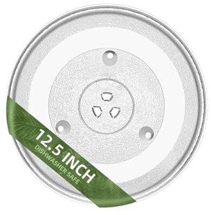 Gemroom 12.5 Microwave Turntable Compatible with Panasonic 12570000008334, 12-1/2 inch Replacement Microwave Glass Plate for 5304509437