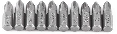 Schraubendreher Bits, 10 Stück 25mm Länge 1/4 Zoll Sechskant Schaft Magnetische PH2 Kreuz Kopf Schraubendreher Bits