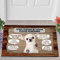 TIANTURNM Fussmatte Aussen Haustür Fußabtreter Chihuahua Bitte Denken Sie daran, lustige Innen- und Außenfußmatte warmes Haus Geschenk Willkommensmatte Geschenk für Chihuahua Hundeliebhaber 20x32