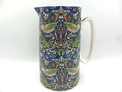 William Morris Blue Strawberry Thief Large jug for The Abbeydale Collection