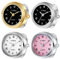 Avaner Ringuhr Fingeruhr mit rundes Gehäuse Mehrfarbiges römisches Zifferblatt Verstellbarer Ring 3ATM Wasserdicht Ring Uhr Finger Uhr ALS GESHCNEKE für Damen
