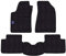 Fußmatten-Set für Peugeot 206 Plus Baujahr 2009 bis 2013 aus Faserboden Made in Italy in Anthrazit + Logo