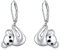Mädchen Creolen 925 Sterling Silber Tier Koala Ohrringe für Damen Kreolen Koala Schmuck für Tochter Kinder