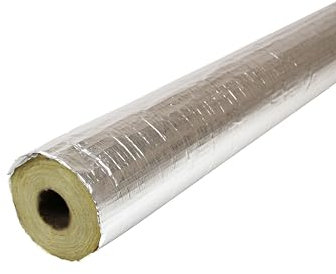 Rohrschale Mineralwolle ALU Dämmstärke: 20 mm Rohr: 28 mm Miwo Rohrisolierung Isolierung alukaschiert Dämmung Heizung