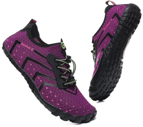 Hanani Chaussures Aquatiques pour Homme et Femme Séchage Rapide Chaussures de Surf Chaussures de plongée Légères Chaussons de Nager Aqua Water Shoes Unisexe Antidérapant