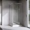 Yellowshop - serie EX Box doccia cabina bagno quadrato cm 100x100 o 120x120 cristallo 6mm trasparente struttura in alluminio (Cm 100x100)