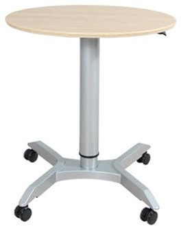 HGTRH Mesa Auxiliar con Ruedas para PC, Escritorio Regulable En Altura Manual Auxiliar para Ordenador PortáTil, Escritorio para Ordenador Regulable Altura, Mesa Auxiliar con Ruedas