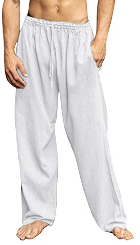 Generisch Yoga Hose Herren locker Flared Yoga Pants high Waist Trekkinghose Herren lang Sommer Flared Yoga Pants pink Radhose lang Sommer Herren Fahrrad Wanderhose Herren Sommer kurz