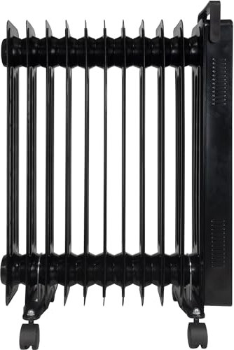 Moda Nexus WiFi Oil Filled Radiator 2500W (Black). Portable Radiator with 11 Fins (Measures D24.5 x W46 x H62.5cm). Smart Oil Filled Radiator with Thermostat and Timer - Genuine Moda Plug In Radiator